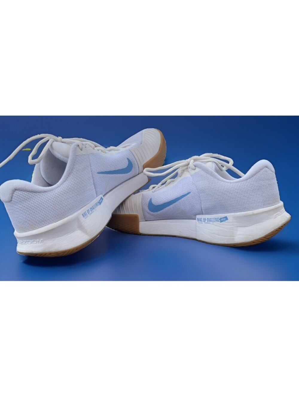 Nike Zoom GP Challenge Pro White Light Blue Brown FB3145-107 Gum Sole Mens 11.5